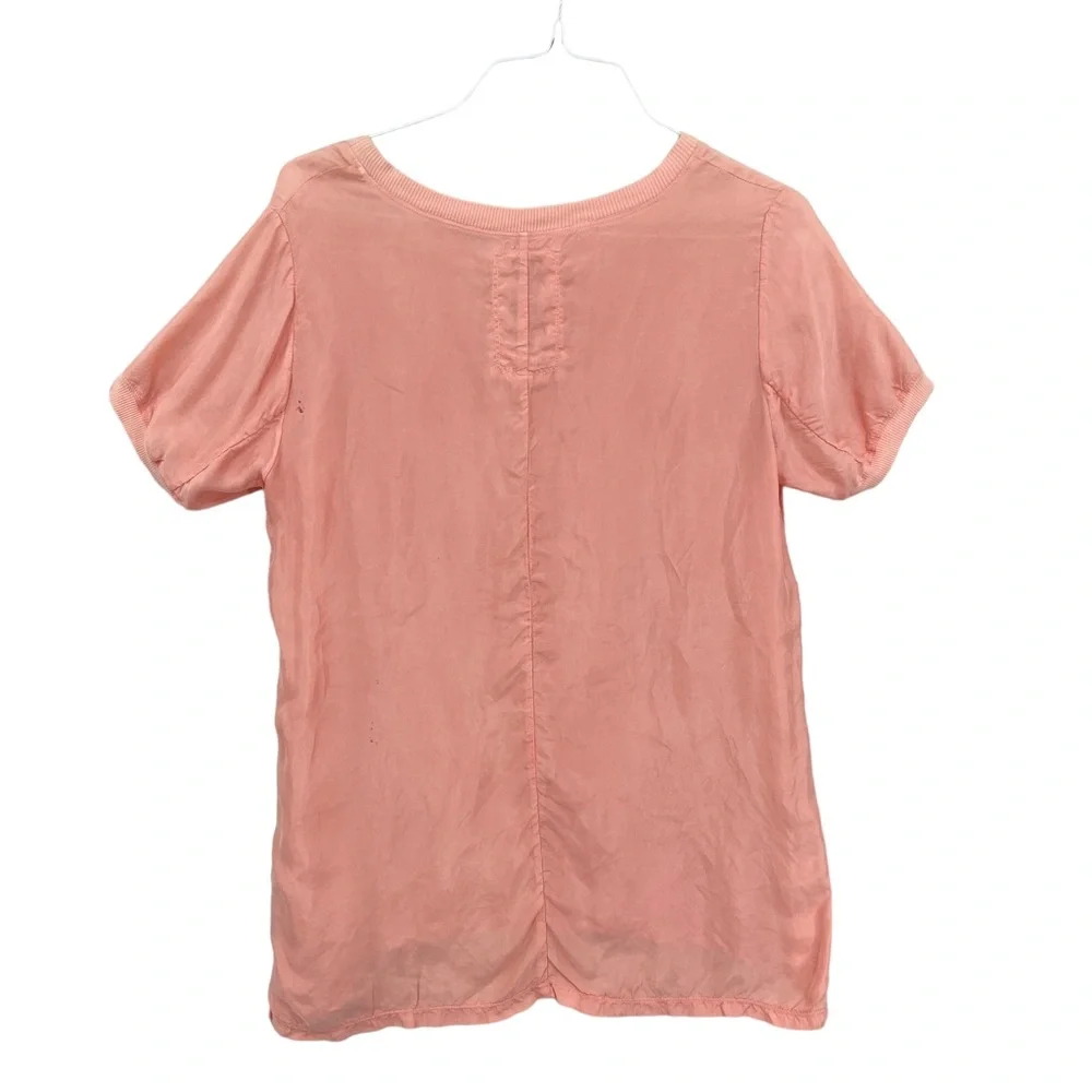 Johnny Was PETE & GRETA 100% Cupra Tee T-Shirt Peach - Picture 2 of 9
